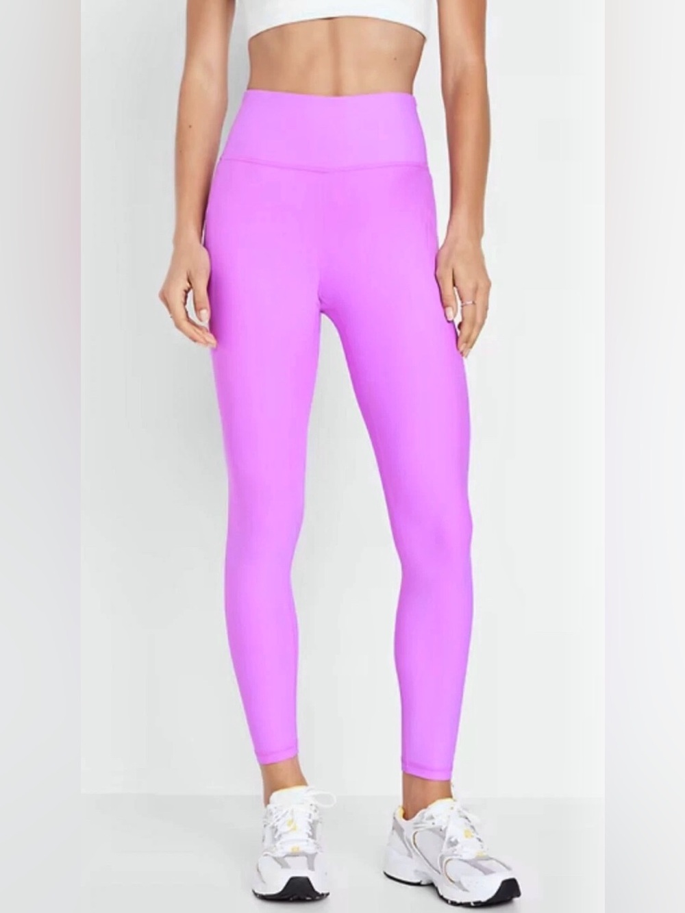 Old Navy Powersoft Pocket Leggings Bright Purple Size M